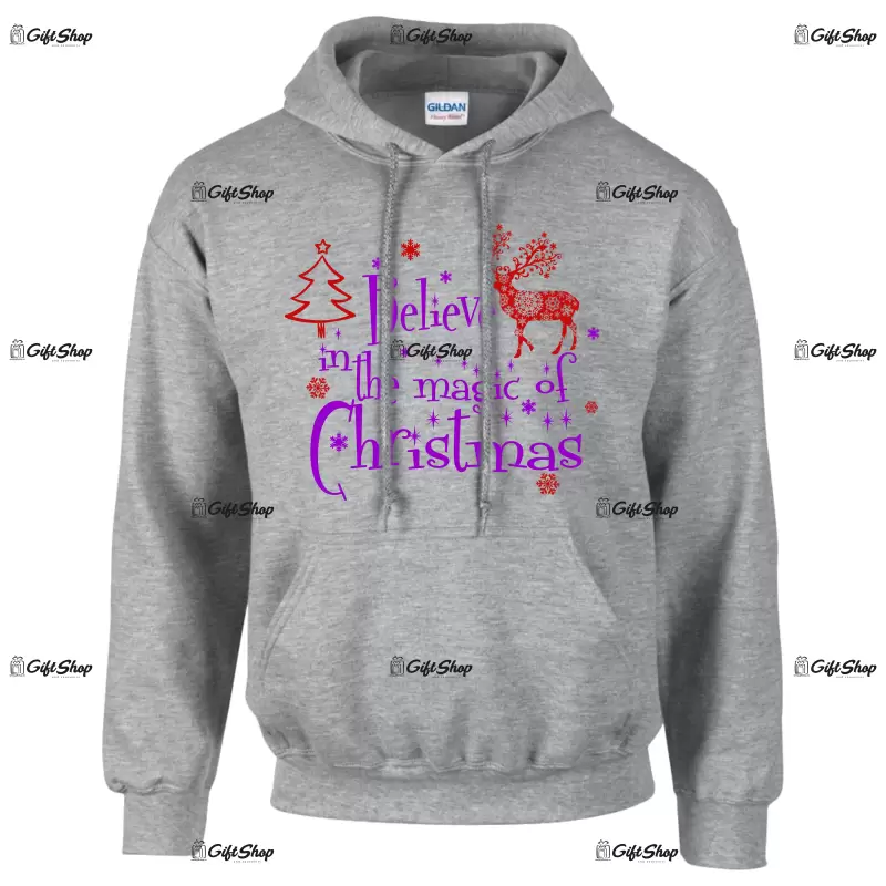 Belive in the magic of christmas, hanorac cu mesaj